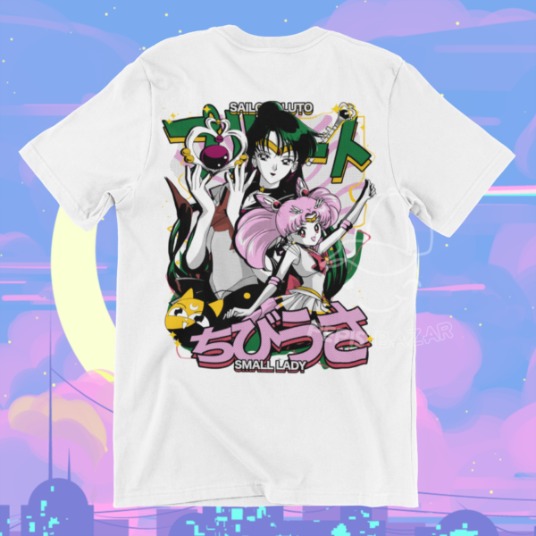 Polera Sailor Chibi Moon & Sailor Pluto – Sailor Moon - Imagen 2