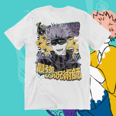 Polera Gojo Kawaii – Jujutsu Kaisen - Imagen 3