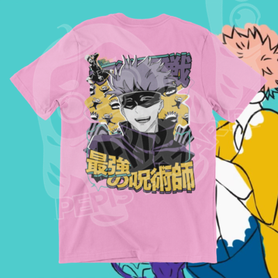 Polera Gojo Kawaii – Jujutsu Kaisen - Imagen 2